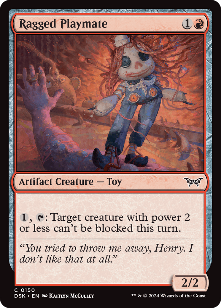 Ragged Playmate (150) Foil - Duskmourn: House of Horror
