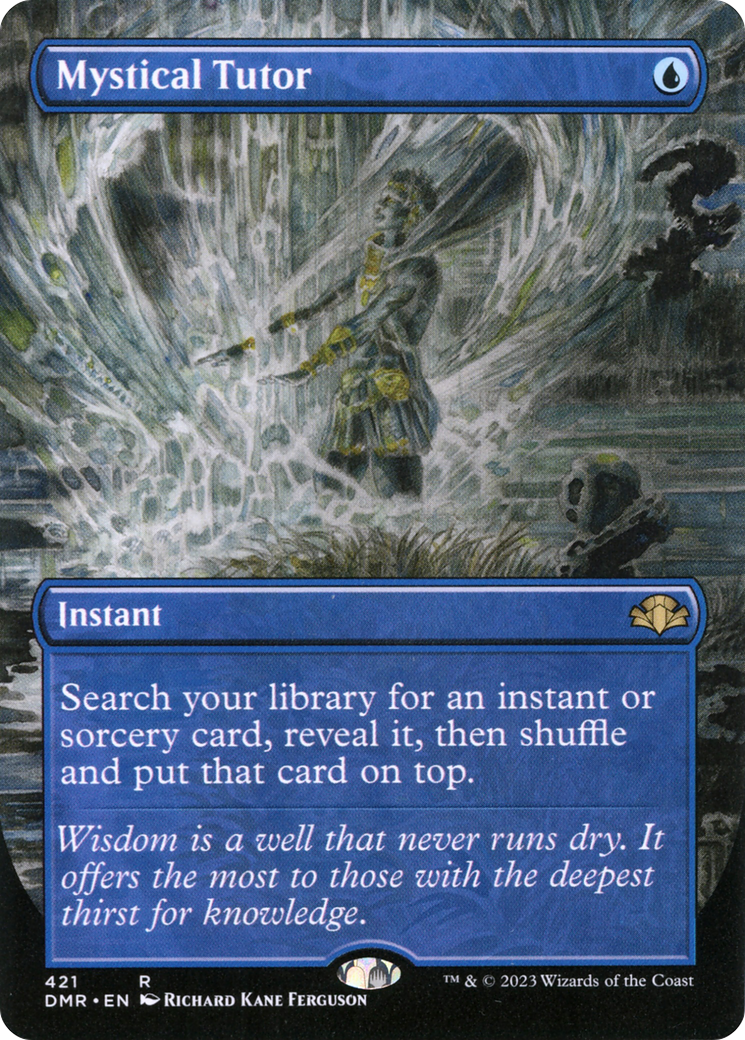 Mystical Tutor (Borderless) (421) Foil - Dominaria Remastered