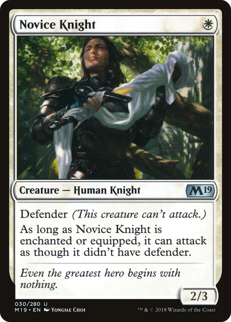 Novice Knight (030) - Core Set 2019