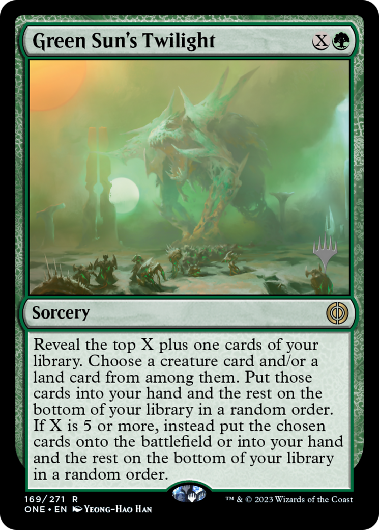 Green Sun's Twilight (169p) - Phyrexia: All Will Be One Promos