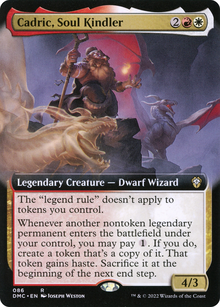 Cadric, Soul Kindler (Extended Art) (086) - Dominaria United Commander