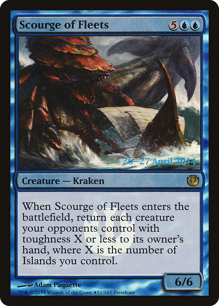 Scourge of Fleets (51★) Foil - Journey into Nyx Promos