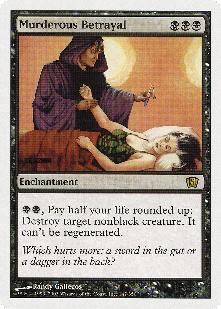 Murderous Betrayal (147) Foil - Eighth Edition