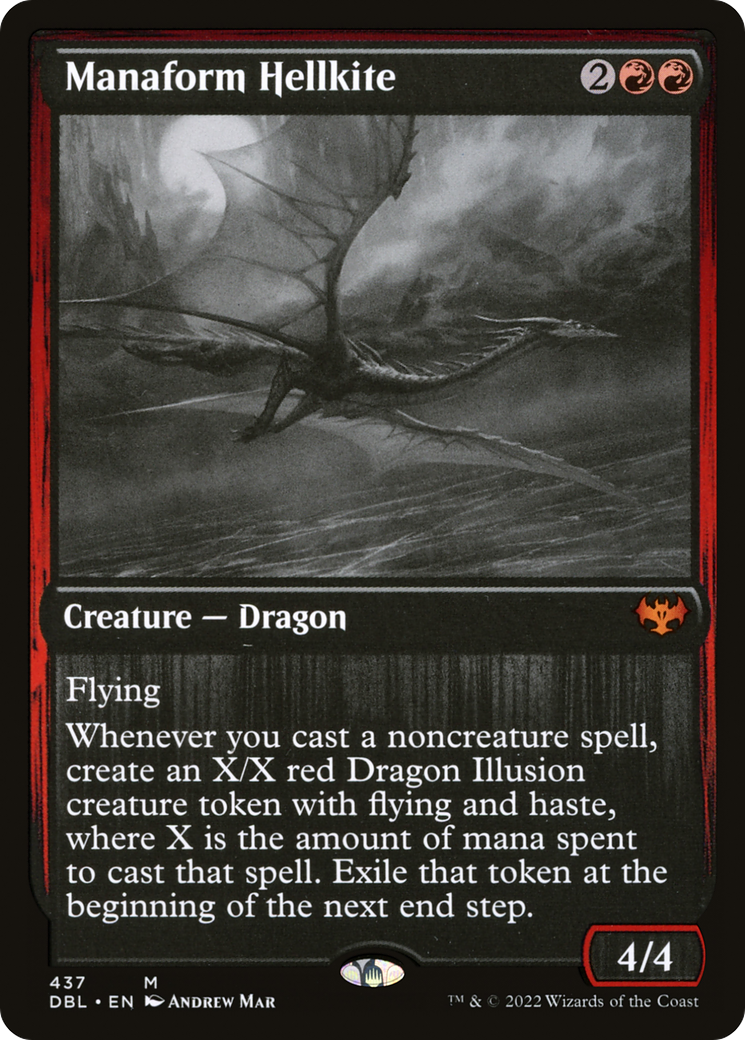 Manaform Hellkite (437) Foil - Innistrad: Double Feature