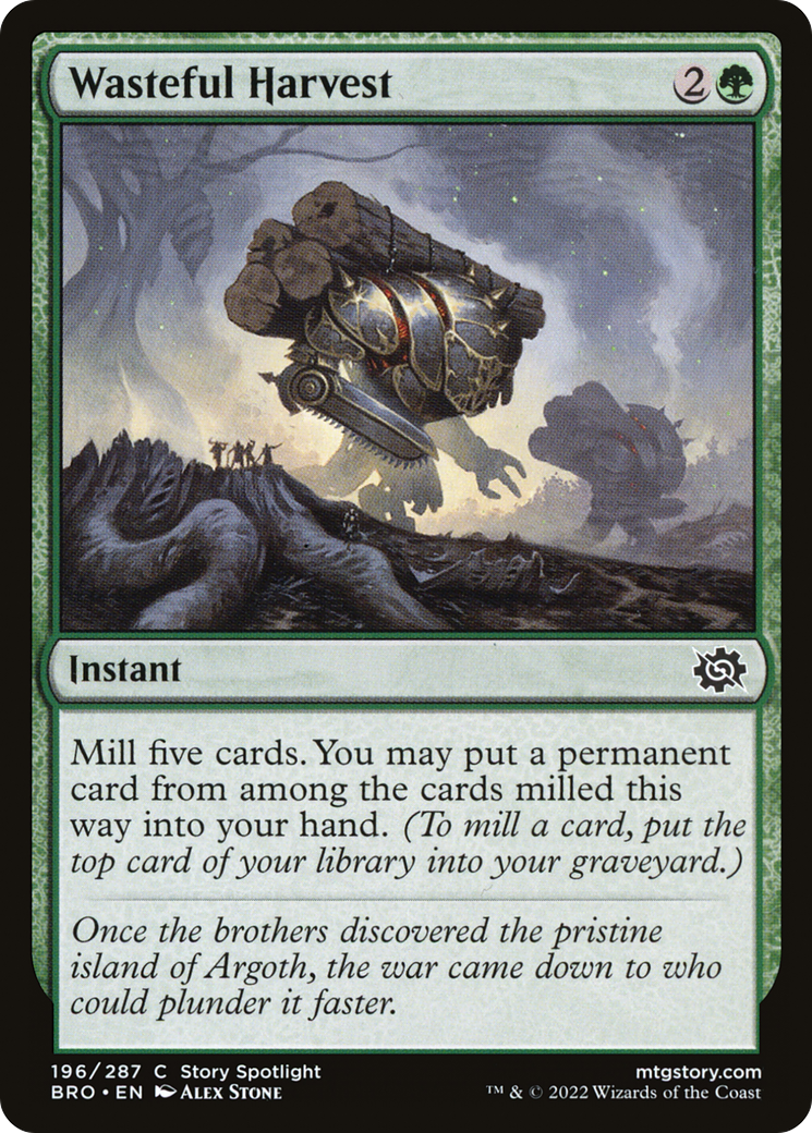 Wasteful Harvest (196) Foil - The Brothers' War