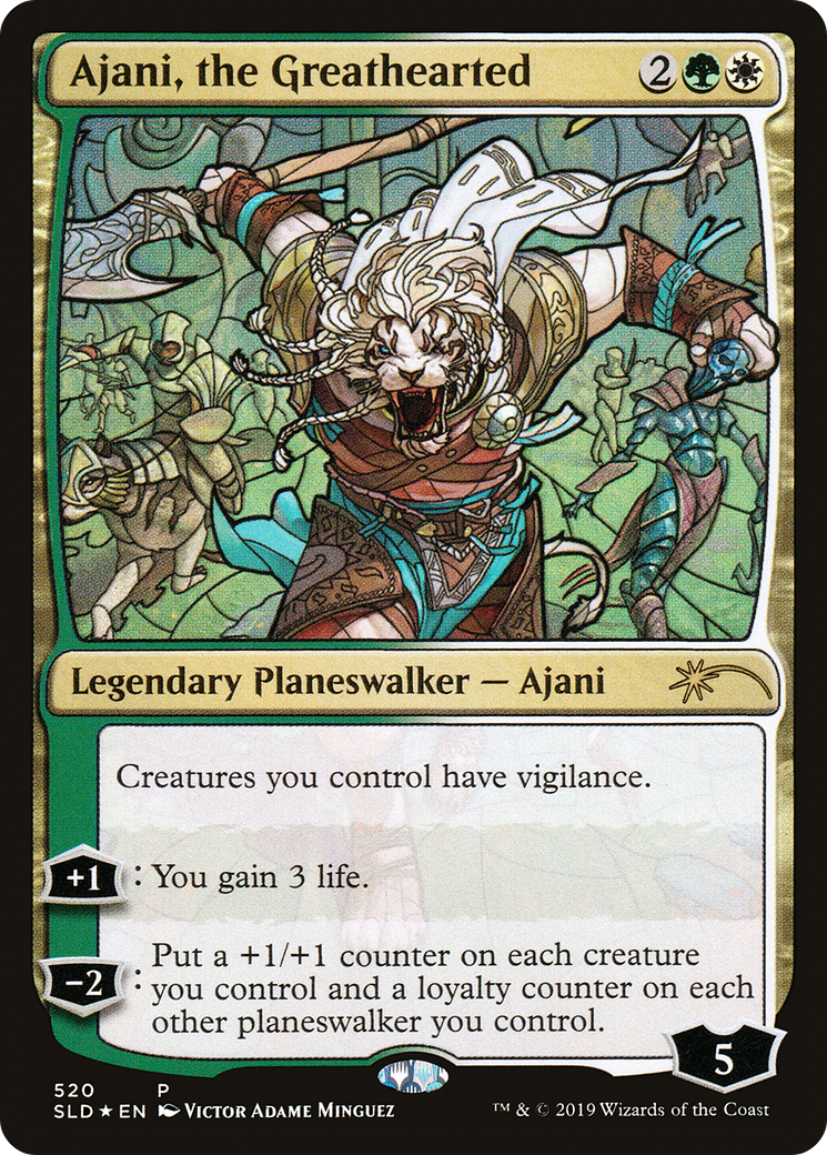 Ajani, the Greathearted (520) Foil - Secret Lair Drop