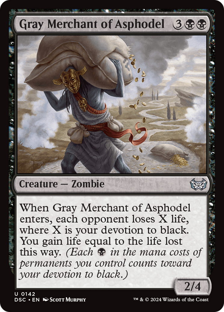 Gray Merchant of Asphodel (142) - Duskmourn: House of Horror Commander