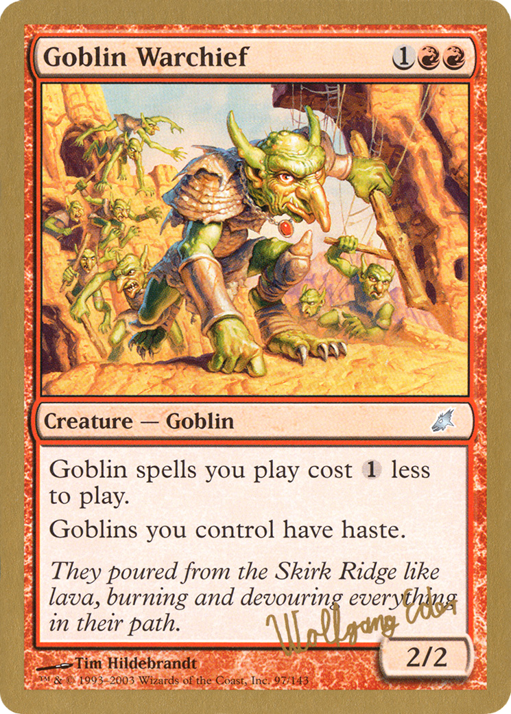 Goblin Warchief (we97) - World Championship Decks 2003