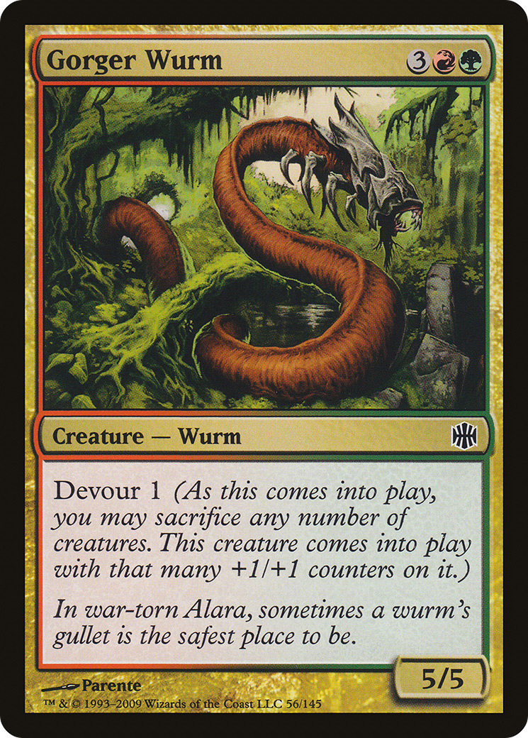Gorger Wurm (056) - Alara Reborn