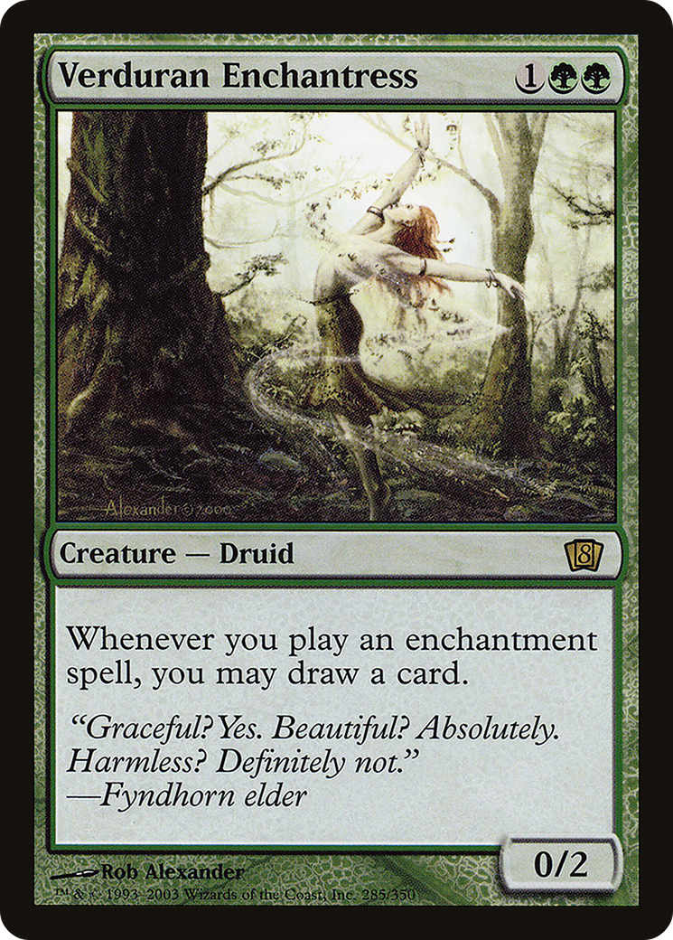 Verduran Enchantress (285) - Eighth Edition