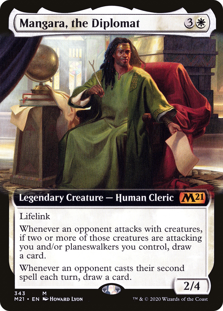 Mangara, the Diplomat (Extended Art) (343) - Core Set 2021