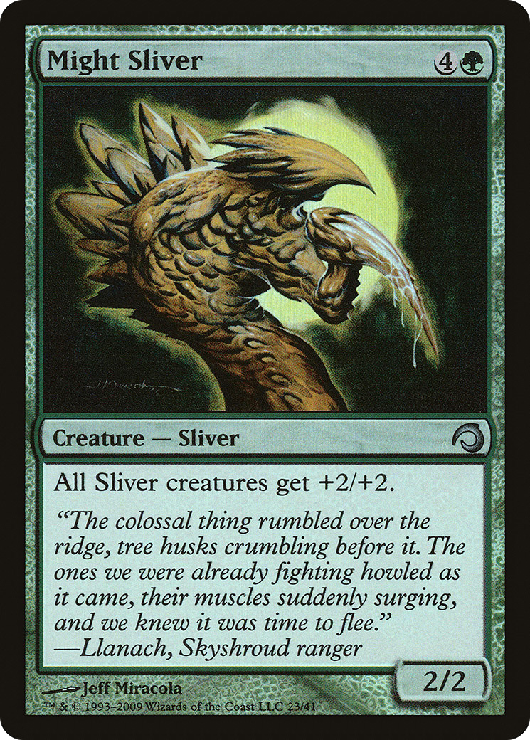 Might Sliver (023) Foil - Premium Deck Series: Slivers