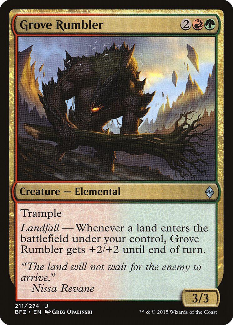 Grove Rumbler (211) - Battle for Zendikar
