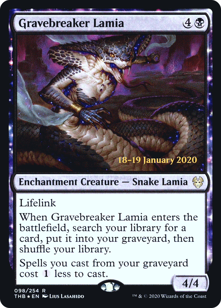 Gravebreaker Lamia (98s) Foil - Theros Beyond Death Promos