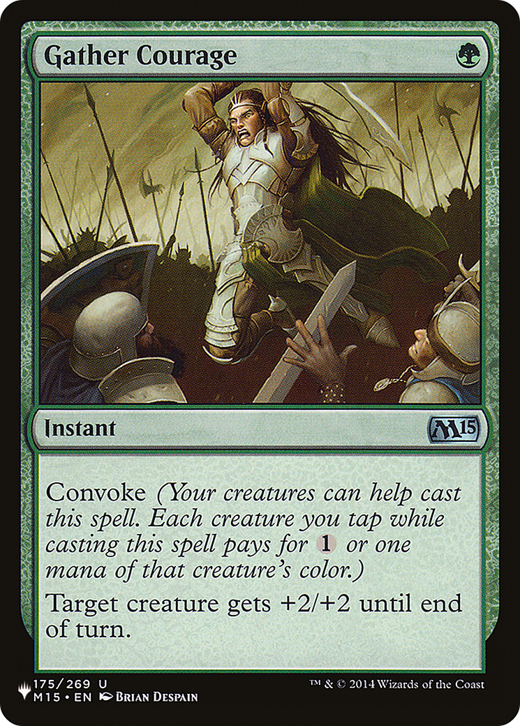 Gather Courage (M15-175) - The List