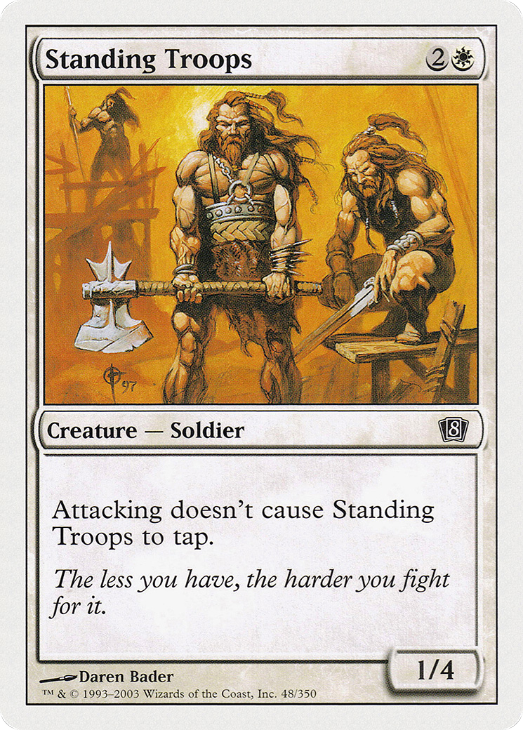 Standing Troops (048) Foil - Eighth Edition