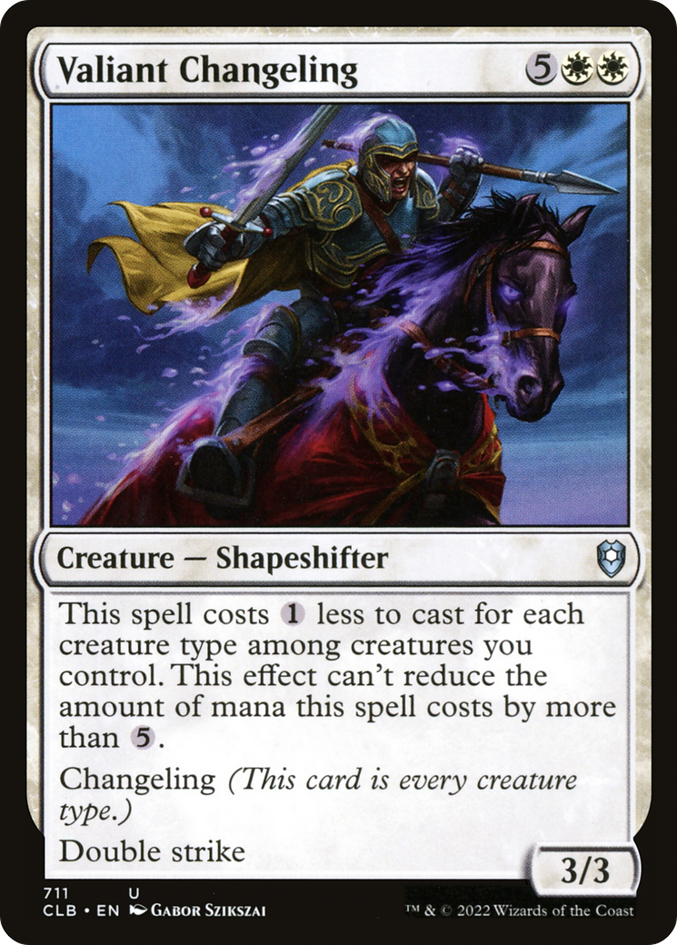 Valiant Changeling (711) - Commander Legends: Battle for Baldur's Gate