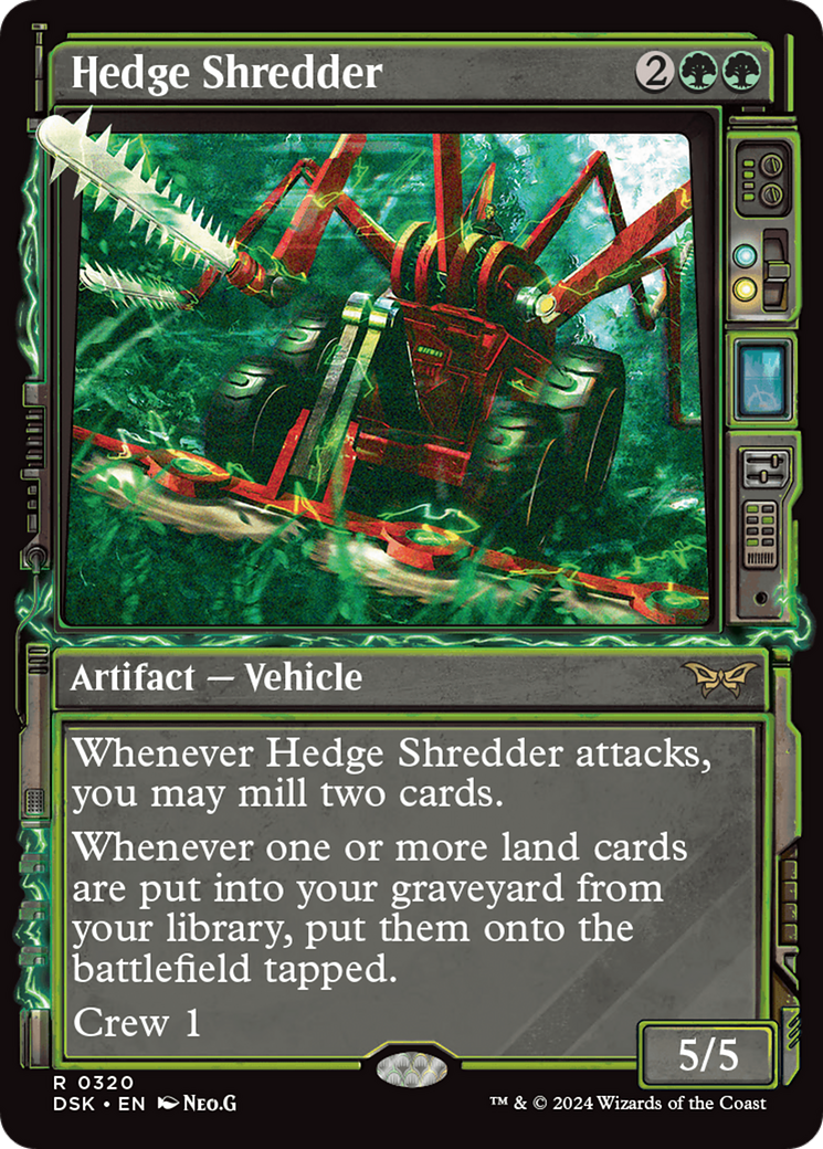 Hedge Shredder (Showcase) (320) Foil - Duskmourn: House of Horror