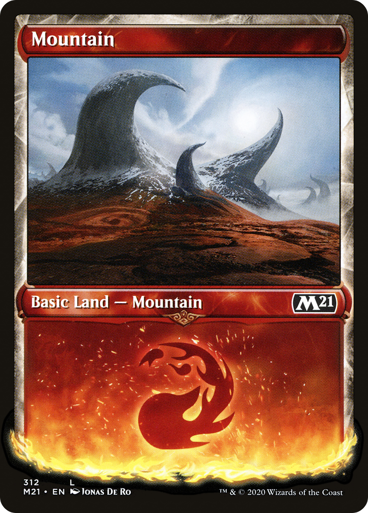Mountain (Showcase) (312) Foil - Core Set 2021