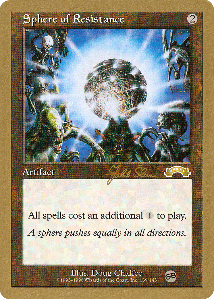 Sphere of Resistance - 1999 Jakub Slemr (EXO) (SB) (Retro) - World Championship Decks 1999