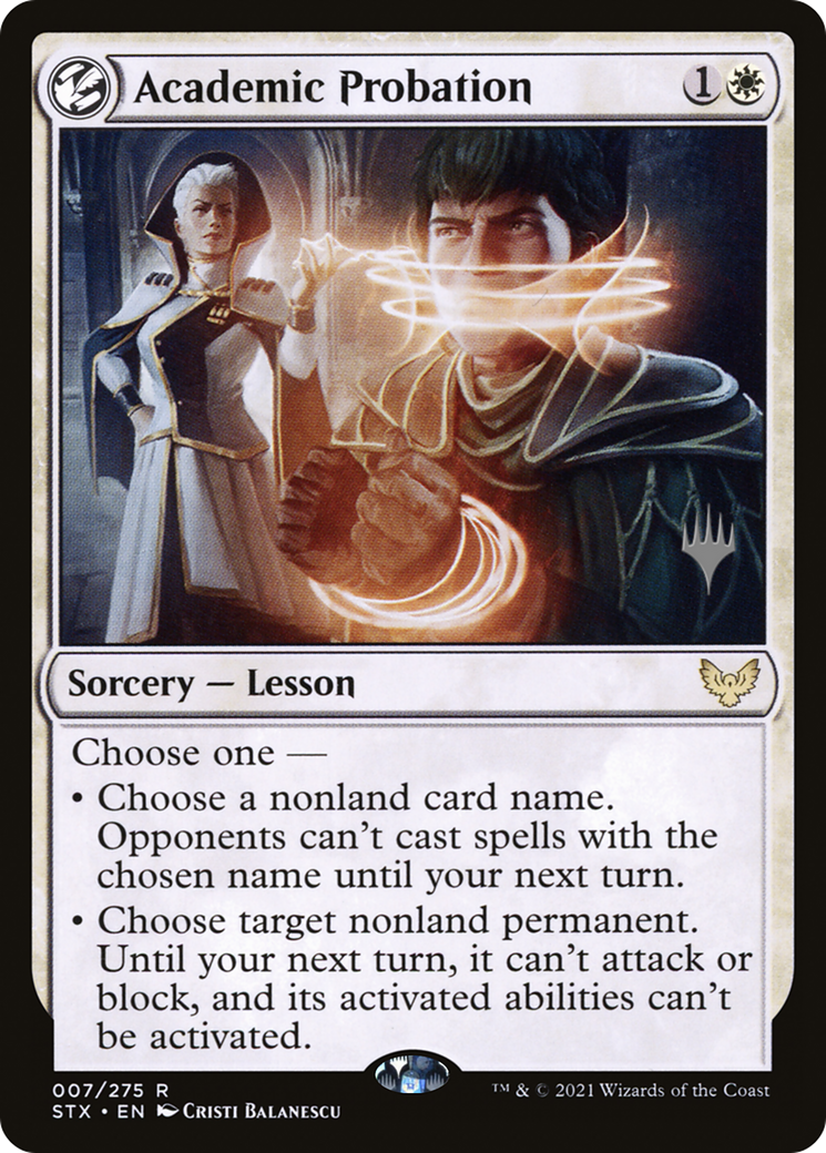 Academic Probation (07p) Foil - Strixhaven: School of Mages Promos