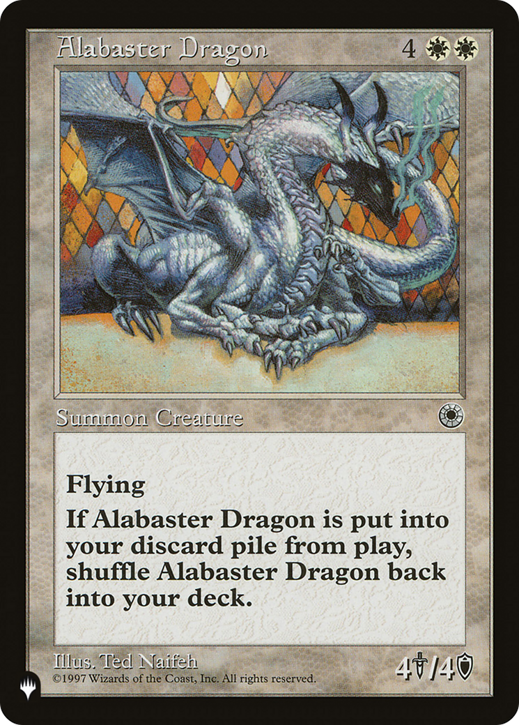 Alabaster Dragon (Retro) (POR-1) - The List