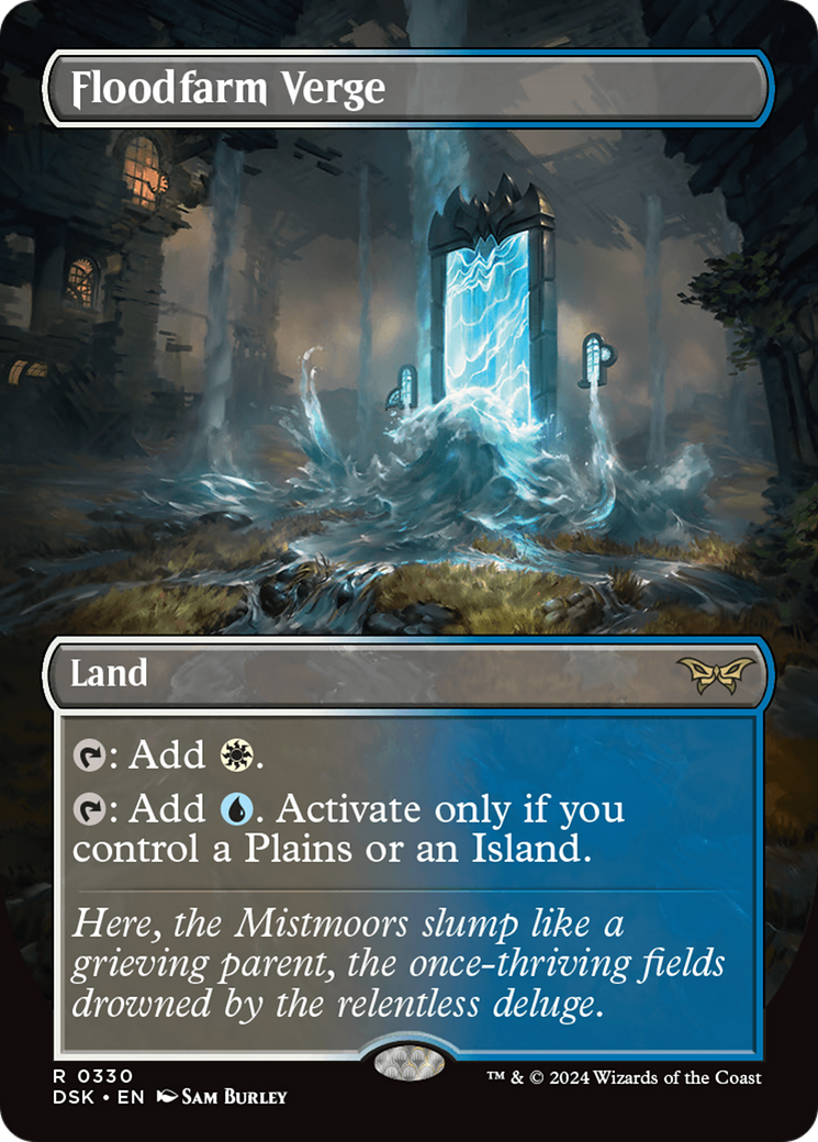 Floodfarm Verge (Borderless) (330) Foil - Duskmourn: House of Horror