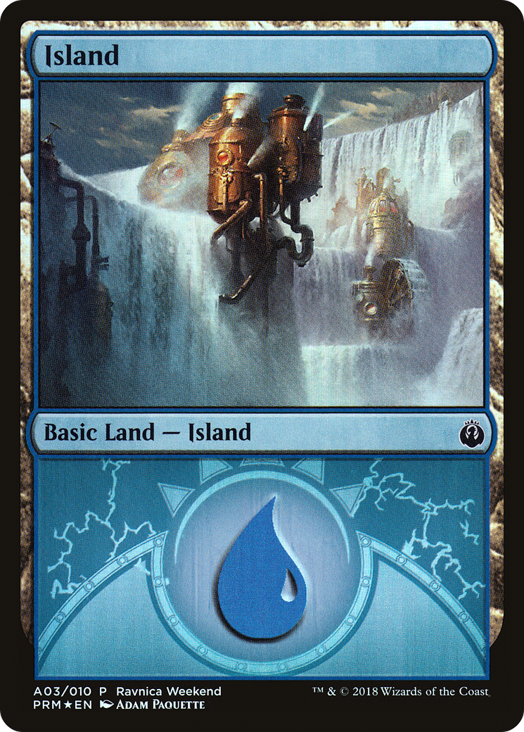Island (A03) Foil - GRN Ravnica Weekend