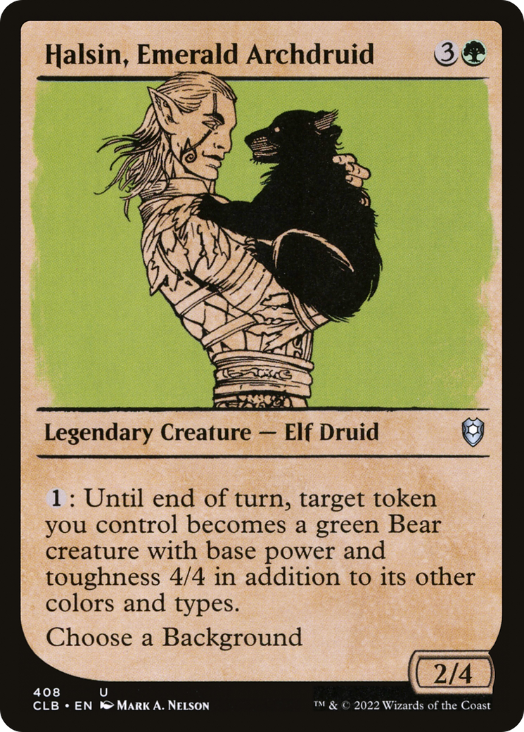 Halsin, Emerald Archdruid (Showcase) (408) - Commander Legends: Battle for Baldur's Gate
