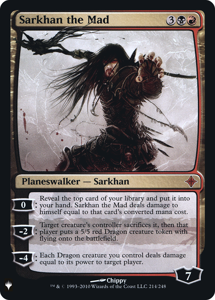 Sarkhan the Mad (ROE-214) Foil - The List