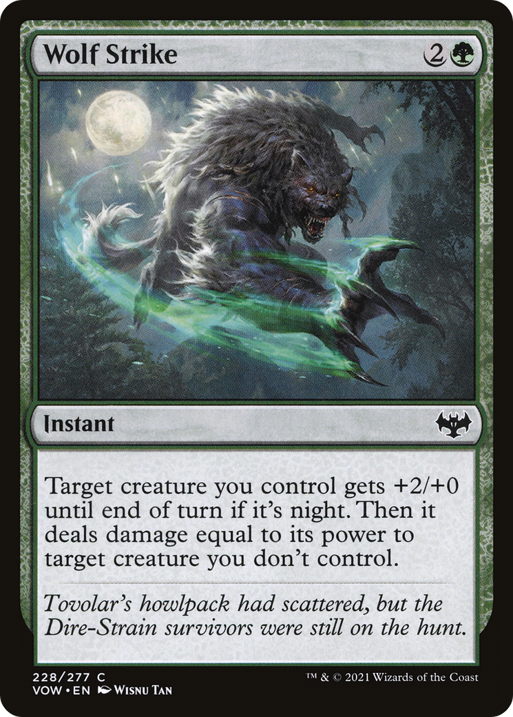 Wolf Strike (228) Foil - Innistrad: Crimson Vow