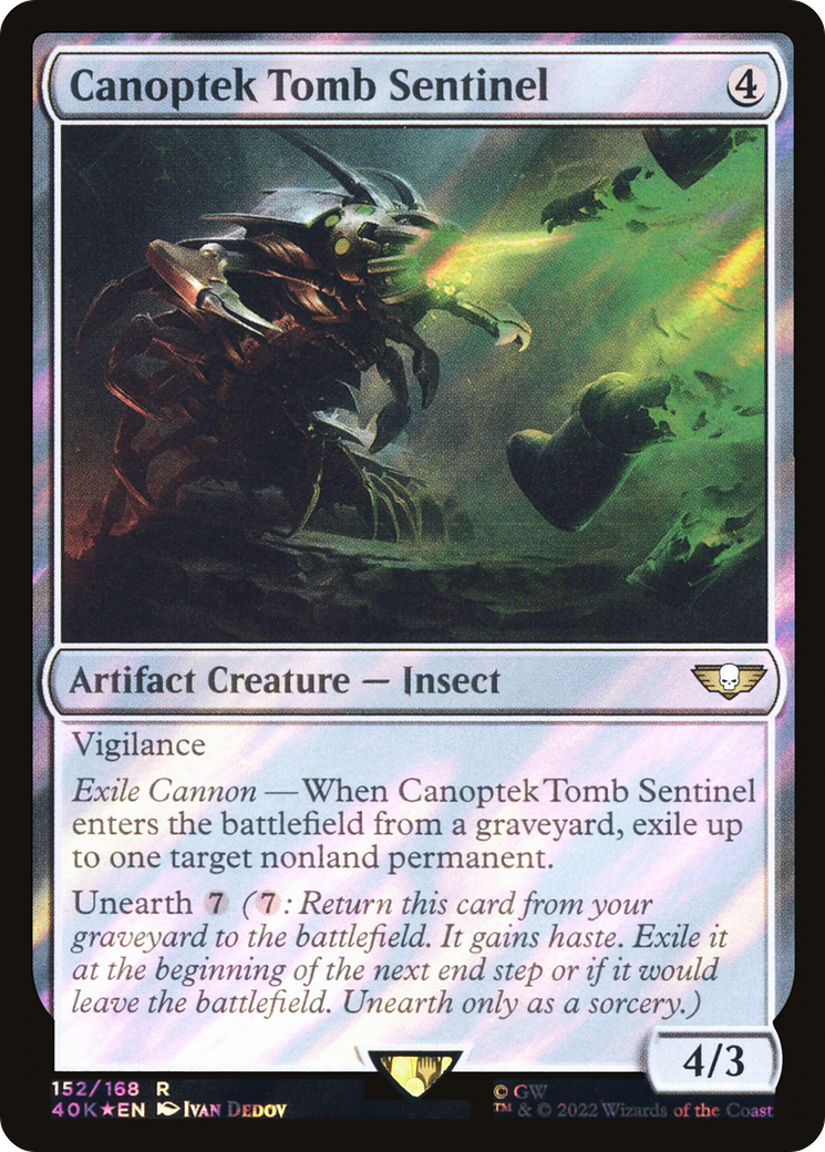 Canoptek Tomb Sentinel (152) Surge Foil - Warhammer 40,000 Commander