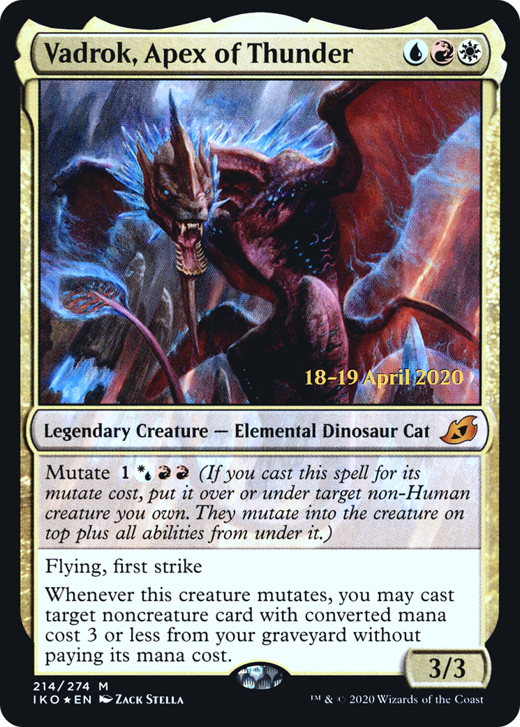 Vadrok, Apex of Thunder (214) Foil - Ikoria: Lair of Behemoths Promos