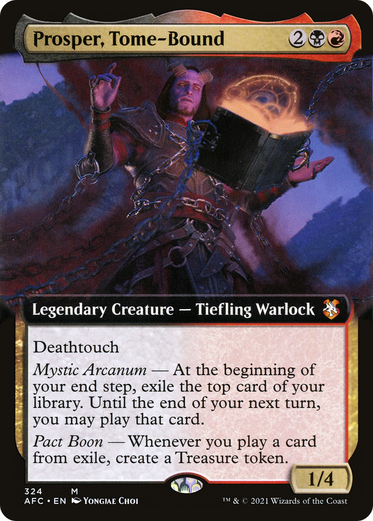 Prosper, Tome-Bound (Extended Art) (324) - Forgotten Realms Commander