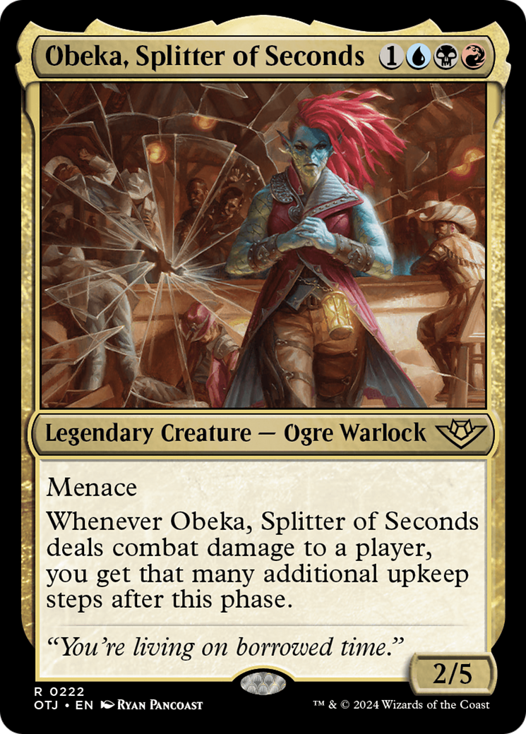 Obeka, Splitter of Seconds (222) Foil - Outlaws of Thunder Junction