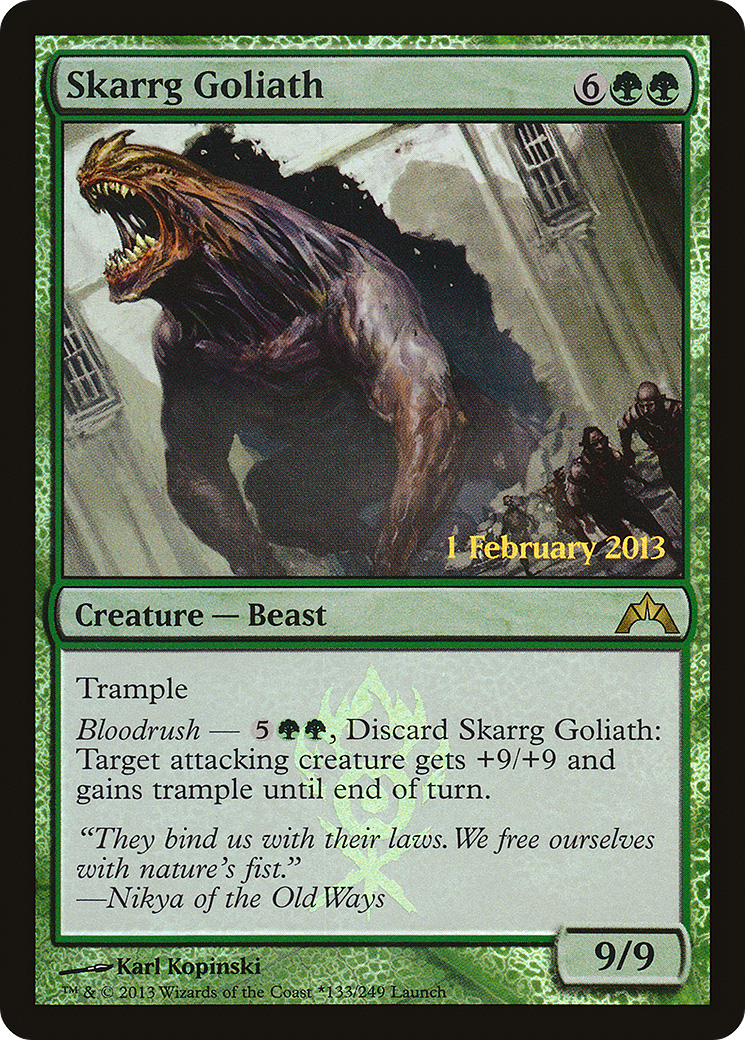 Skarrg Goliath (133★) Foil - Gatecrash Promos