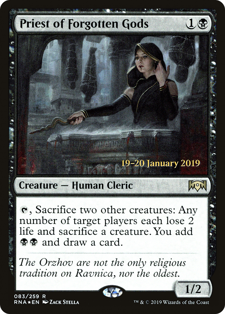Priest of Forgotten Gods (083) Foil - Ravnica Allegiance Promos