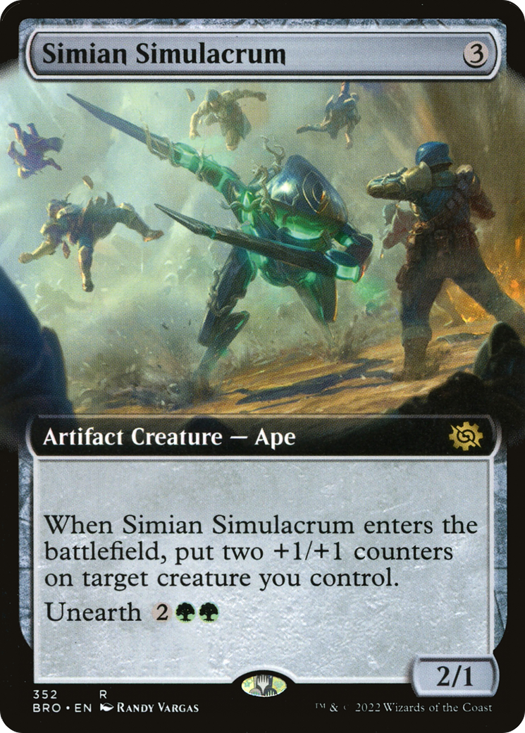 Simian Simulacrum (Extended Art) (352) Foil - The Brothers' War