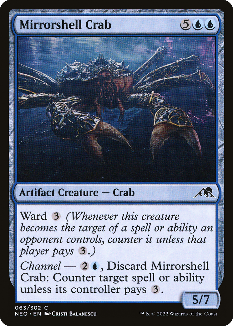 Mirrorshell Crab (063) - Kamigawa: Neon Dynasty