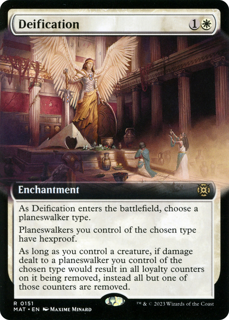 Deification (Extended Art) (151) Foil - March of the Machine: The Aftermath