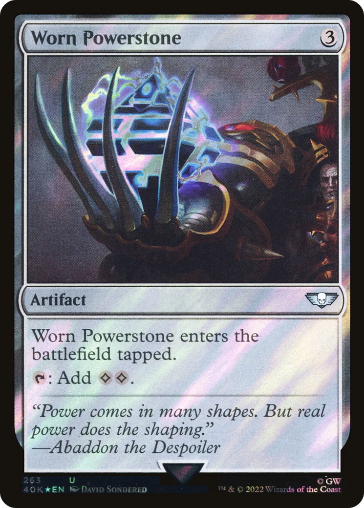 Worn Powerstone (263) Surge Foil - Warhammer 40,000 Commander