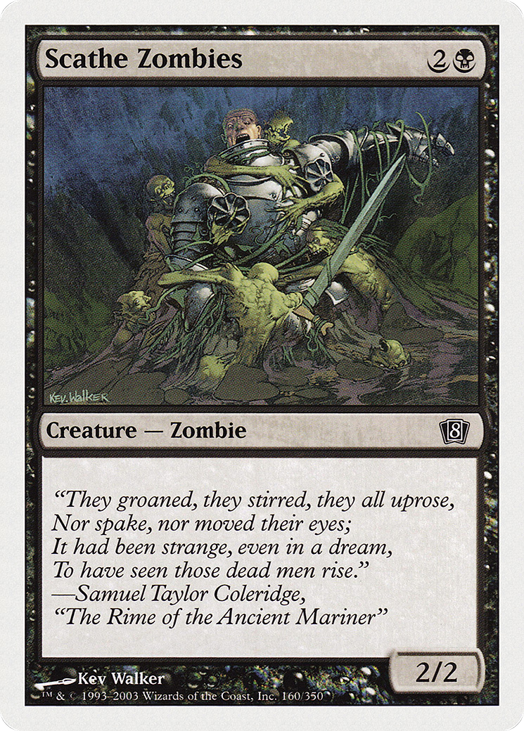Scathe Zombies (160) Foil - Eighth Edition