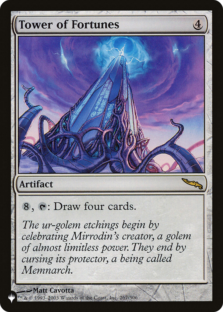 Tower of Fortunes (MRD-267) - The List