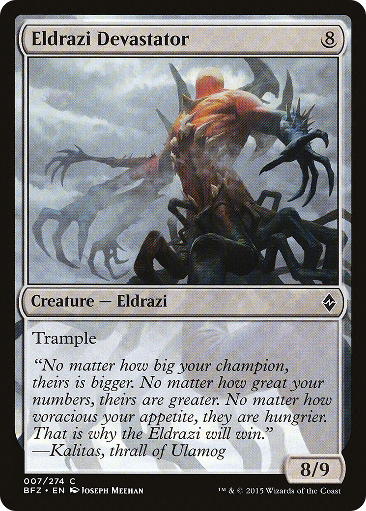 Eldrazi Devastator (007) Foil - Battle for Zendikar