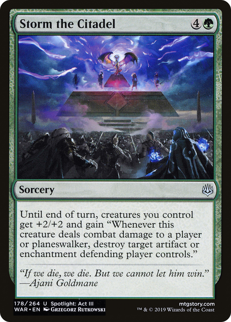 Storm the Citadel (178) Foil - War of the Spark