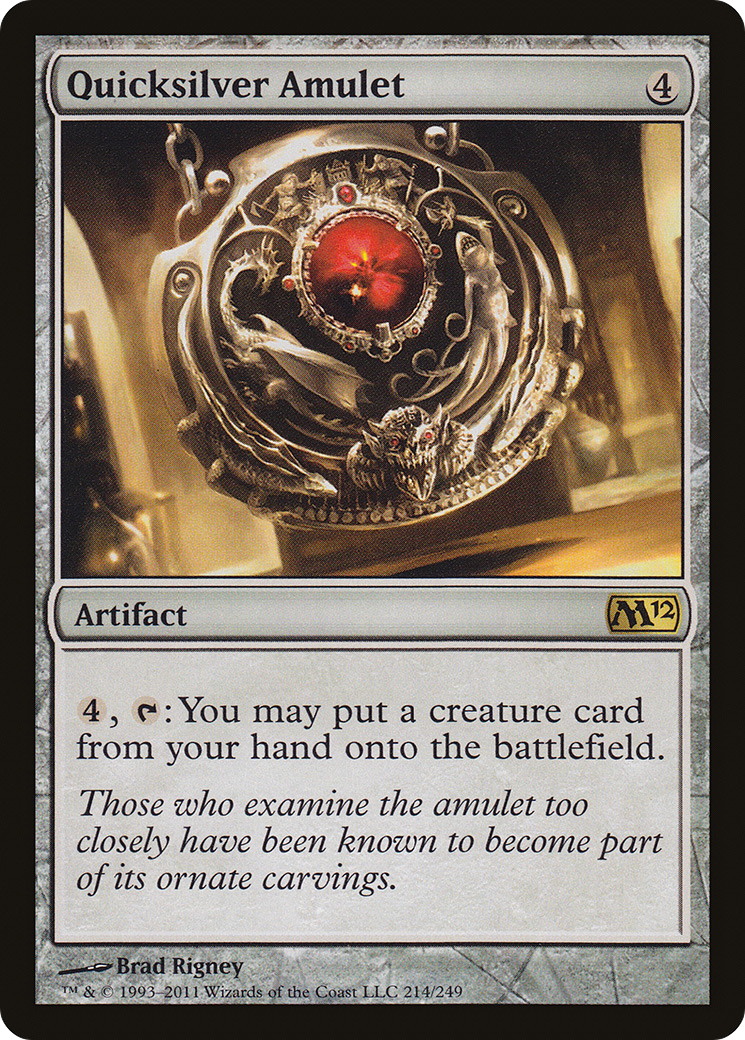 Quicksilver Amulet (214) Foil - Magic 2012