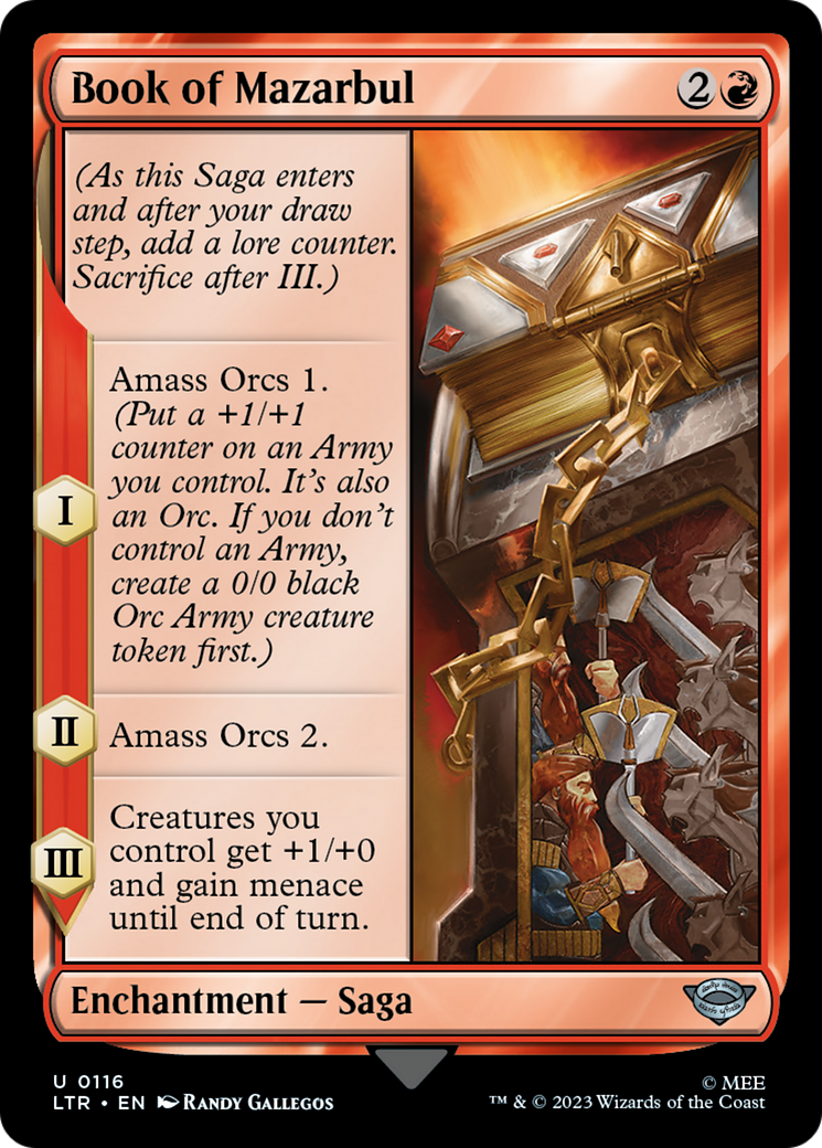 Book of Mazarbul (116) Foil - The Lord of the Rings: Tales of Middle-earth