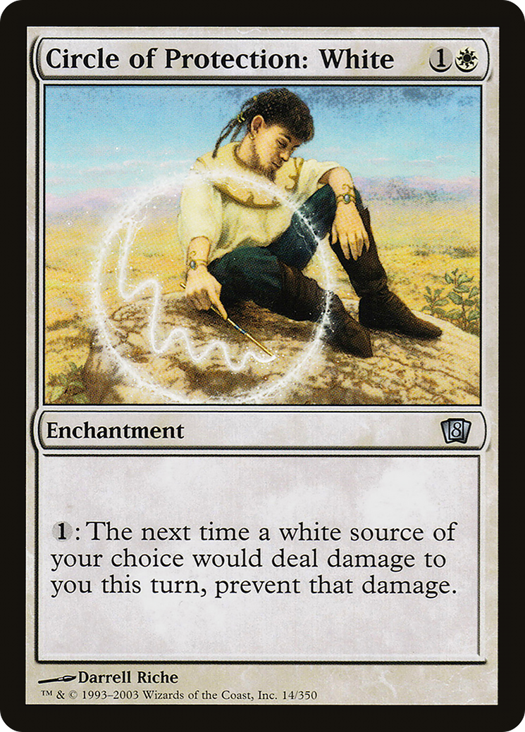 Circle of Protection: White (014) Foil - Eighth Edition