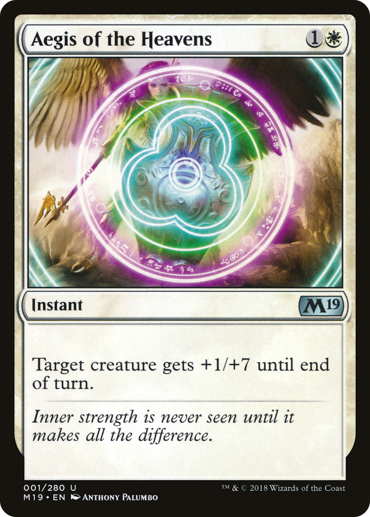 Aegis of the Heavens (001) Foil - Core Set 2019