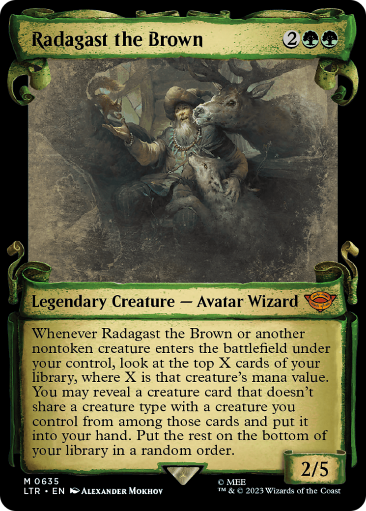 Radagast the Brown (Showcase Scrolls) (Showcase) (635) - The Lord of the Rings: Tales of Middle-earth